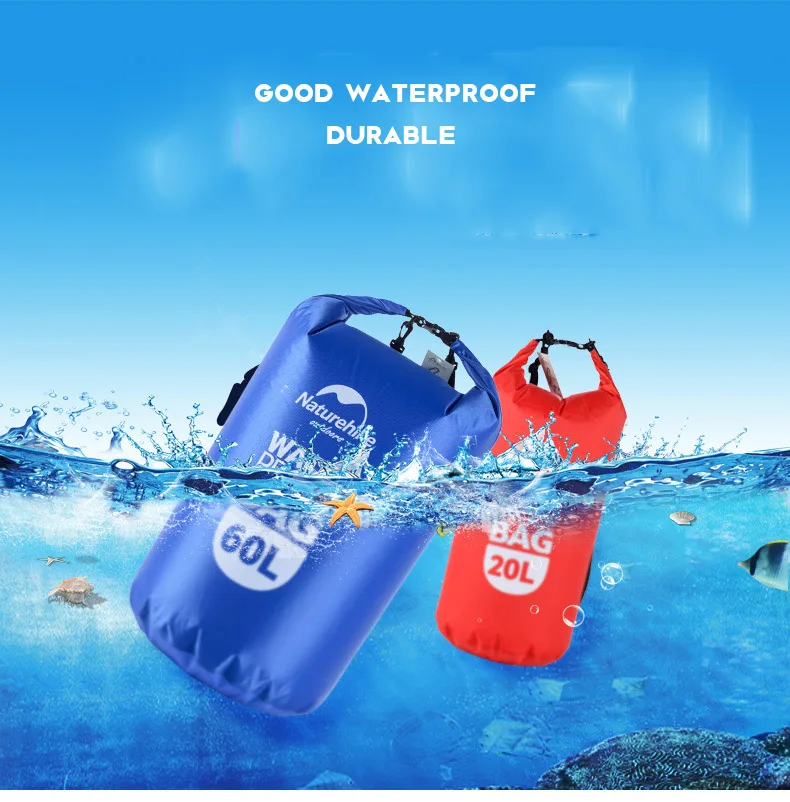 Naturehike 5L 20L водонепроницаемый мешок с видимым прозрачным оконным ремешком светильник портативный рафтинг плавание море Рыбалка Сумки для хранения