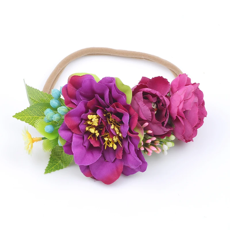New Ribbon Flower Hairband Newborn Hair bands bohemian festival Headband Kids Accessories for Girls | Детская одежда и обувь