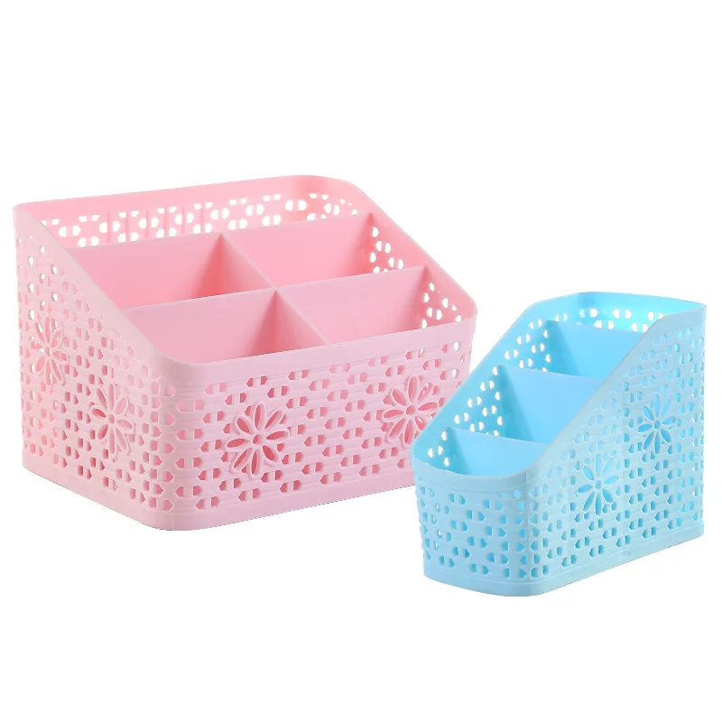 Multi-grid Desk Storage Box Plastic Sundries Shelf Skin Care Cosmetics Consolidation | Дом и сад