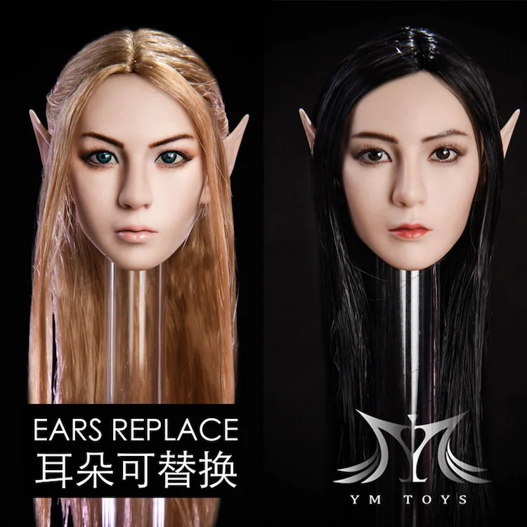 YMtoys масштаб 1/6 сексуальный эльф Красивая голова Лепка для 12 дюймов Phicen Tbleague Jiaoudoll