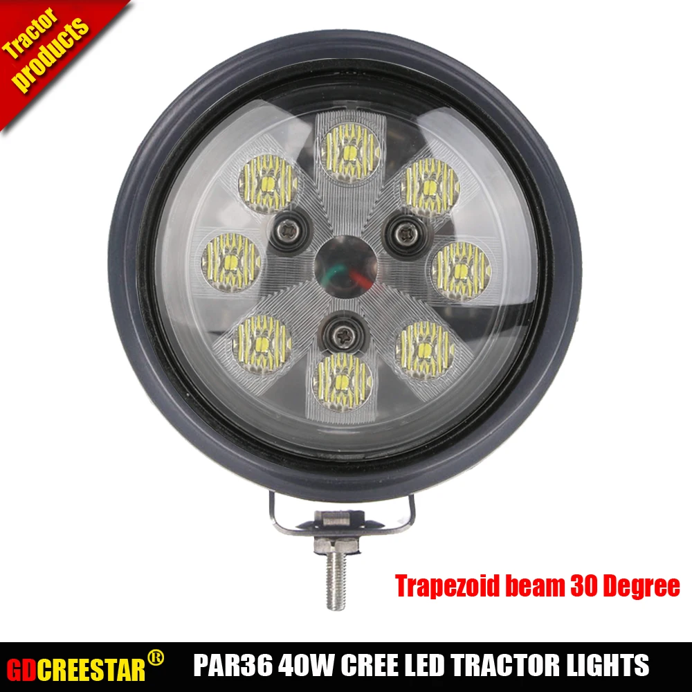 

40W Round Rear Mount Flood Beam Led tractor work lights for JD 4050 4240 4450 4520 4230 4000 4040 4430 2750 4840 4640 2350 x1pc