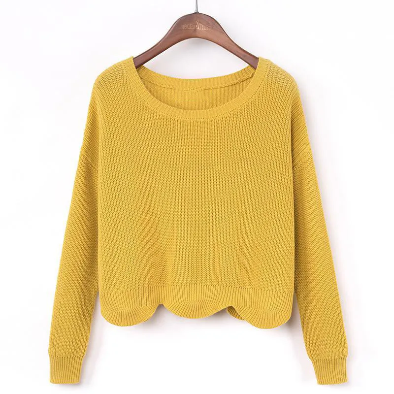 Cxlkst модный вязаный свитер для молодой девушки осень-зима круглый Средства ухода