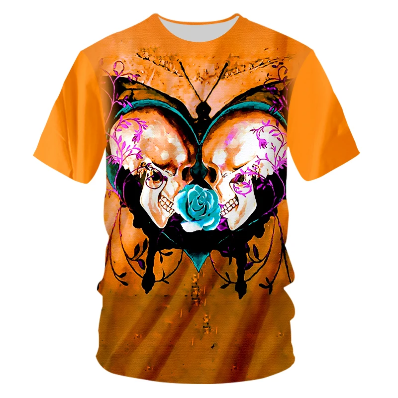 OGKB футболка с круглым вырезом Мужская популярная короткими рукавами и 3D принтом