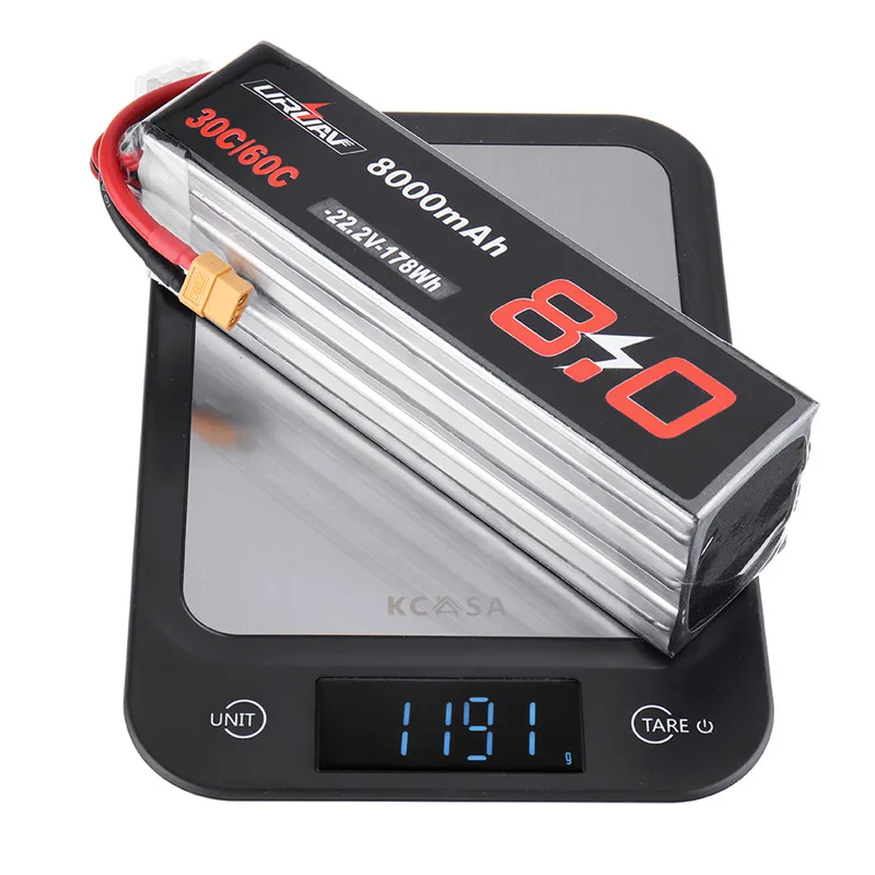 URUAV 30/60C 6 S XT60 Plug 22,2 V 8000 mAh литий-полимерный Батарея для Квадрокоптер с дистанционным управлением Дрон квадкоптер с управлением с видом от первого лица запасные Запчасти аксессуары "сделай сам"
