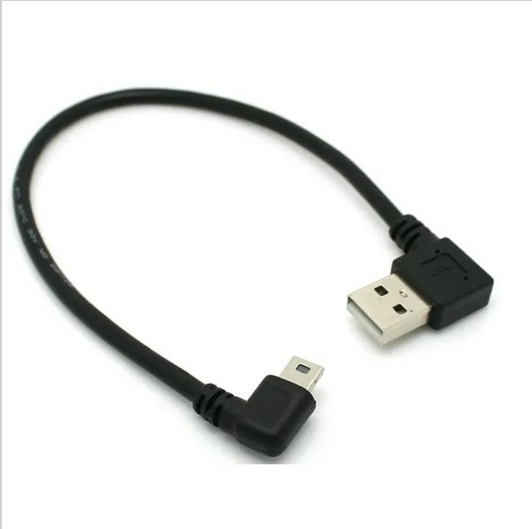 Мужской правый угловой USB2.0 поворот налево мини USB 90 градусов левый Поворот на