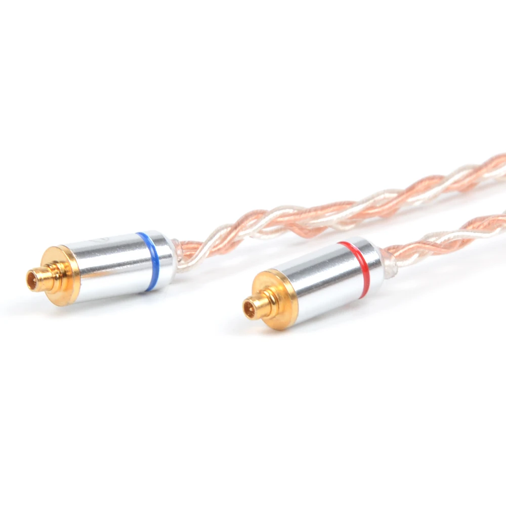 NiceHCK MMCX/2Pin разъем 3 5/2 5 мм балансный 8 серебряных сердечника с Медь смешанные