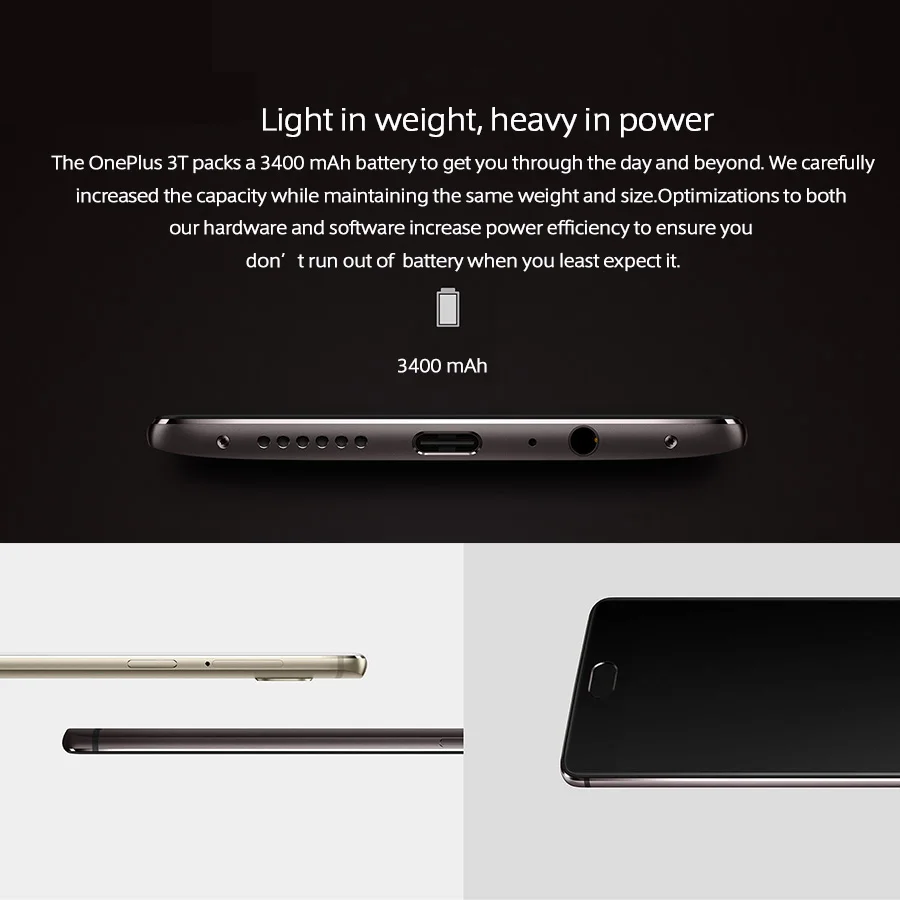 Новый оригинальный OnePlus 3T 6 ГБ 128 Гб мобильный телефон Snapdragon 821 Восьмиядерный Oneplus