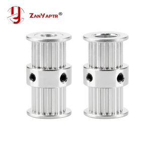 Ультимейкер для 3D-принтера 2 GT2, шкив привода с 20 зубцами, диаметр 58 мм, зубья с двойной головкой из алюминия для ремня GT2 шириной 6 мм