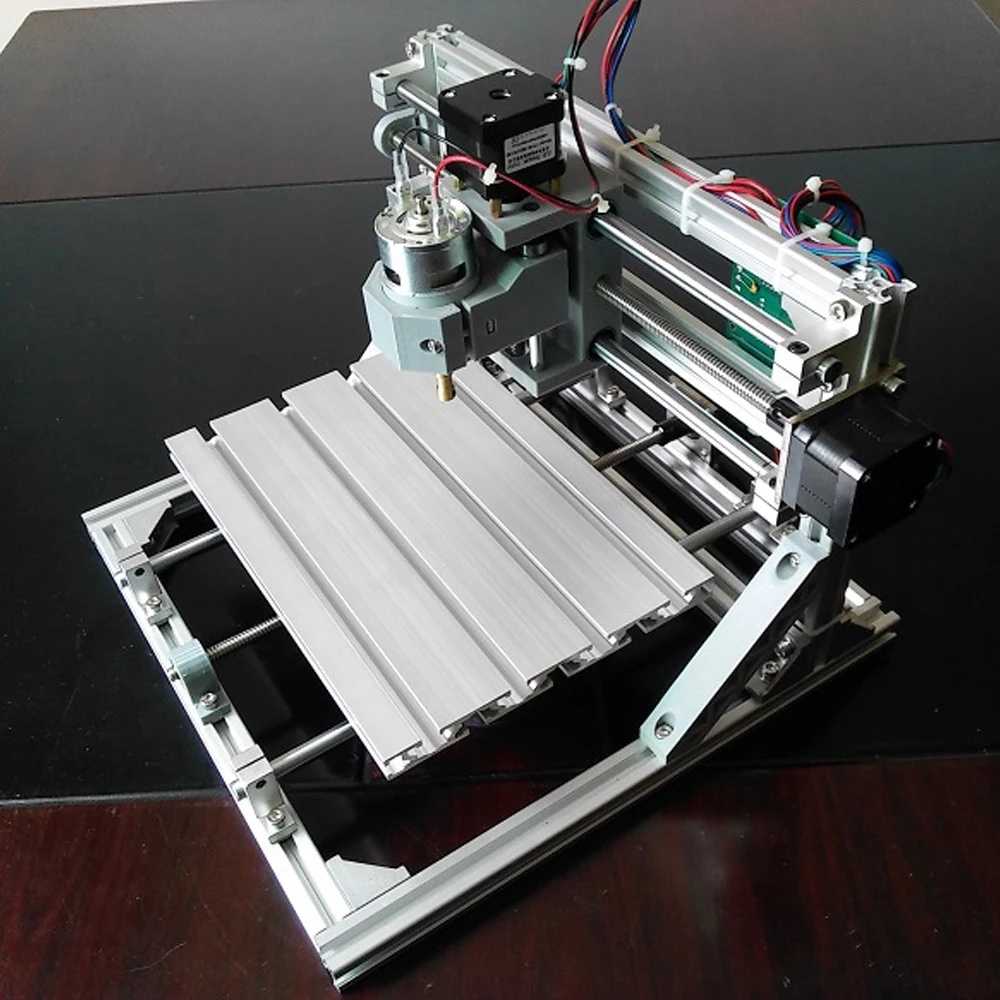 ЧПУ 2418 + 2500 МВт лазер мини diy чпу гравировальный станок Pcb Фрезерный Станок Резьба