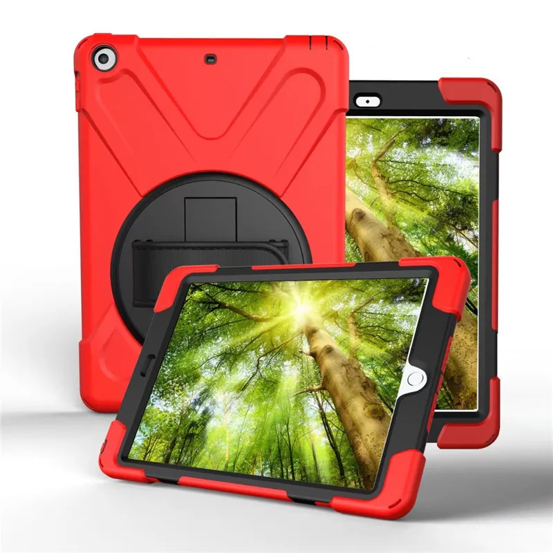 Red Для IPad 2/3/4 противоударный Детский защитный чехол для iPad2/3/4 сверхпрочный силиконовый Жесткий чехол с подставкой - Цвет: Red