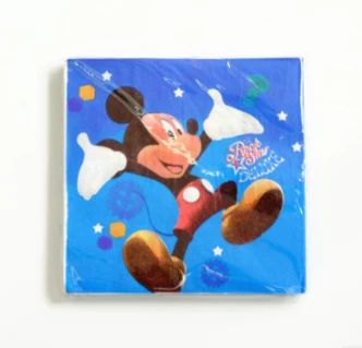 Disney 100 PCS с днем рождения с Микки Маусом одноразовые баннер украшение стола для вечеринки комплекты бумага бэби Шауэр для мальчика расходные материалы