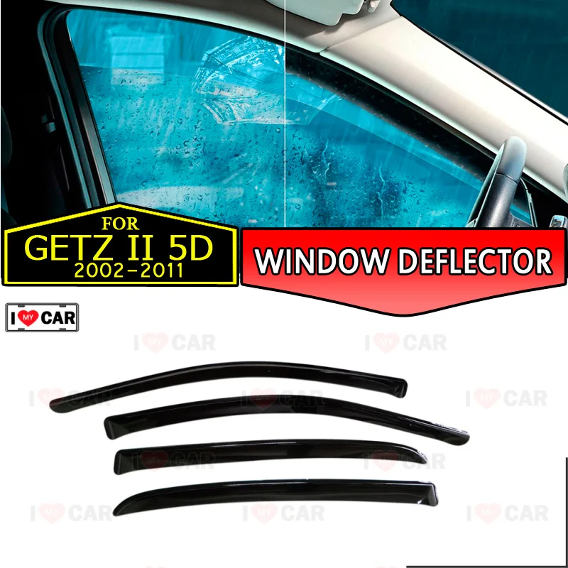 Оконный ДЕФЛЕКТОР ДЛЯ Hyundai Getz 5D 2002 2011 Автомобильный оконный дефлектор