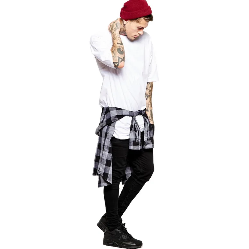 Футболка мужская белая с длинным рукавом в стиле хип хоп BMTX03|tees brands|brand men t shirtmens