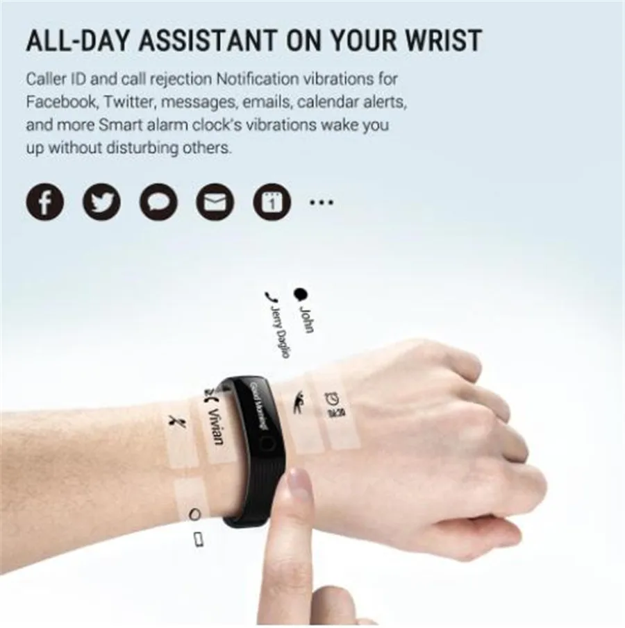 Оригинальный умный Браслет huawei Honor Band 3 фитнес трекер 5 АТМ OLED экран пульсометр Push