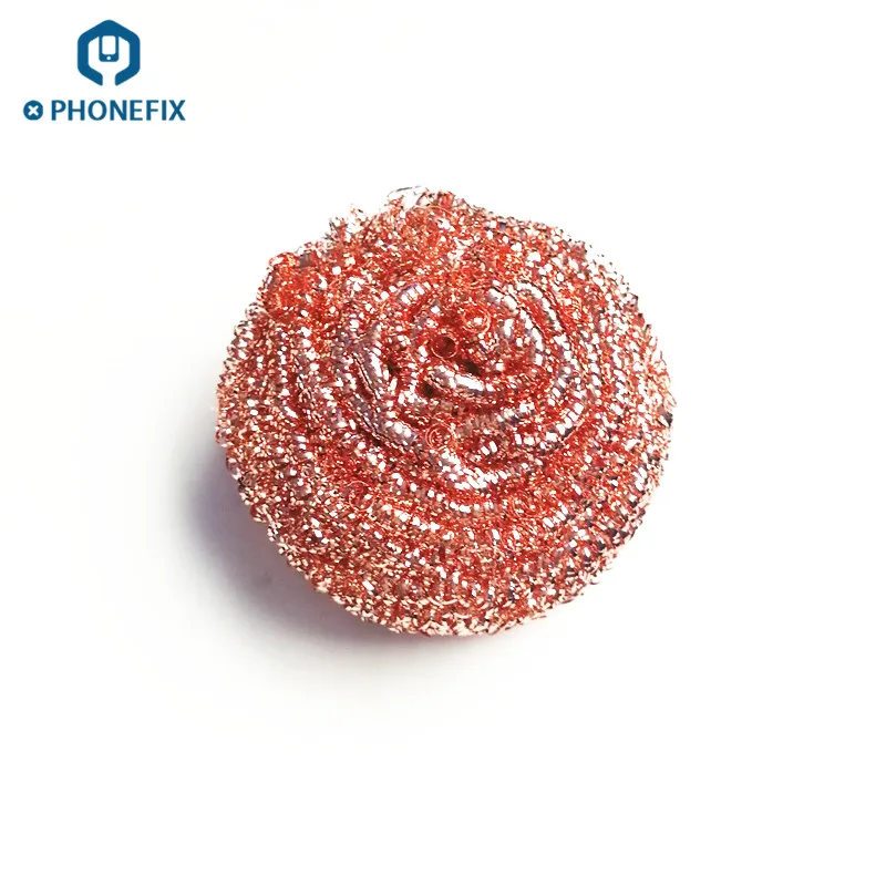 Бессвинцовый паяльник PHONEFIX наконечник для чистки проволочный шарик Бездымная