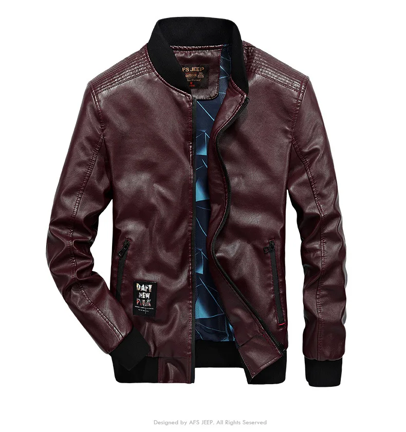 3 NIANJEEP бренд Slim Fit Куртки из искусственной кожи мужские большие размеры 4XL Весенняя модная одежда пальто мужские chaqueta cuero hombre - Цвет: 3