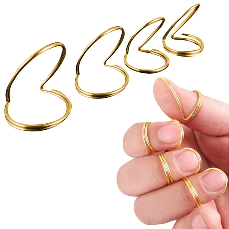 SEWS-4Pcs металлическая гитара выбор s регулируемый палец растягивающийся хороший