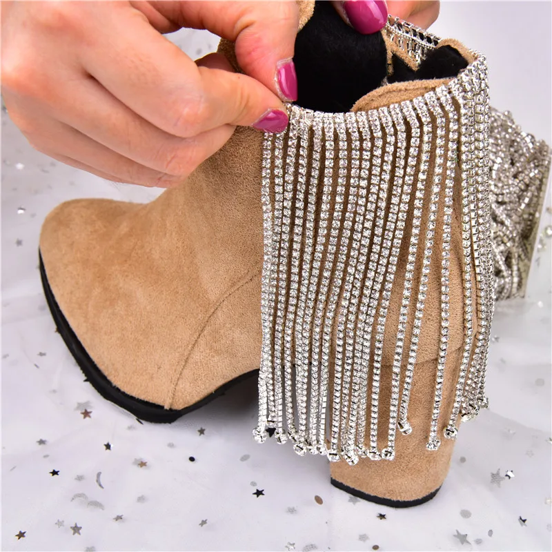 Украшения Стразы с кисточками цепочка занавеска украшение для шитья