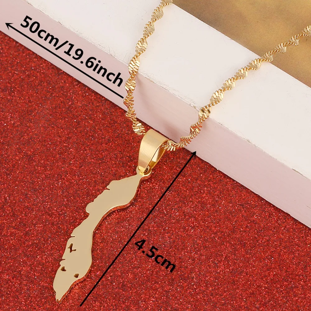 Кулон на ожерелье с изображением карты острова Curacao золотого цвета|necklace pendant gold|gift