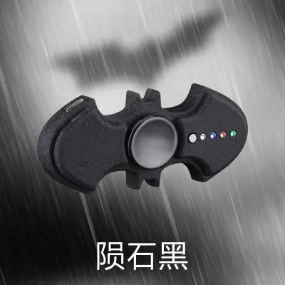 Matte Black Горячая Ручная Спиннер электронная USB Зажигалка супер герой Бэтмен прикуриватель Беспламенное ветрозащитное плазменная дуговая Зажигалка для курения подарки - Цвет: Matte Black