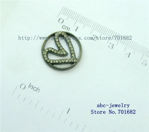 5pcs gun black heart floating plates 22mm fit 30mm Floating Charm Locket as mother Dad friend sister brother grandma gift | Украшения и