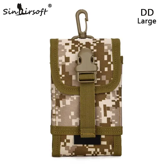 SINAIRSOFT Система МОЛЛ аксессуар сумку Восхождение Сумки Держатель d-кольцо Шнурок Чехол сотовый телефон сумка Армии Путешествия Походы Molle мешок - Цвет: DD Big