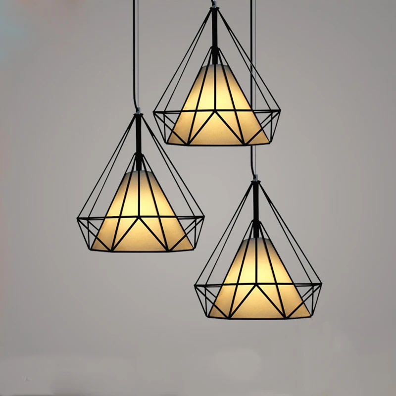 Лидер продаж современный черный подвесной светильник в виде птичьей клетки