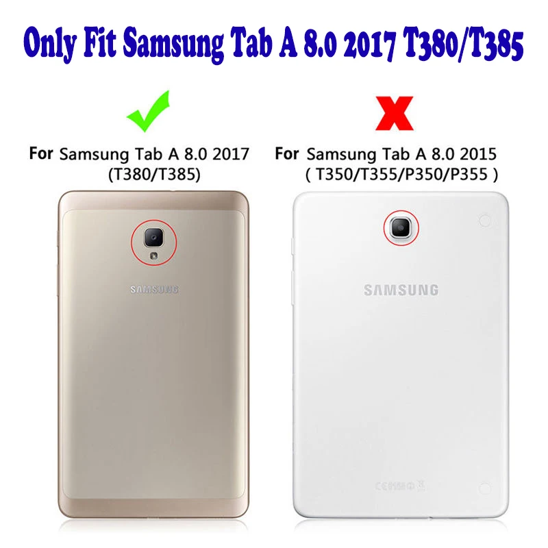 Модный чехол с принтом для Samsung Galaxy Tab A 8 0 SM-T380 T385 2017 дюймов умный планшета из