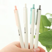 4 pcs simple gel pens for writing 0 5mm ballpoint black color ink pen stationery office accessories school supplies fb496