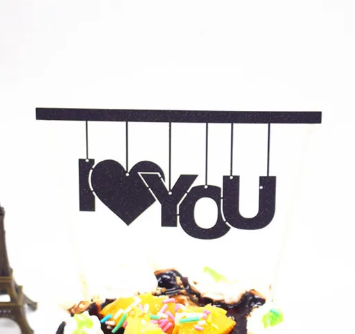 1 шт. флаг для торта разных цветов Я люблю тебя|for wedding|love cake toppercake topper |