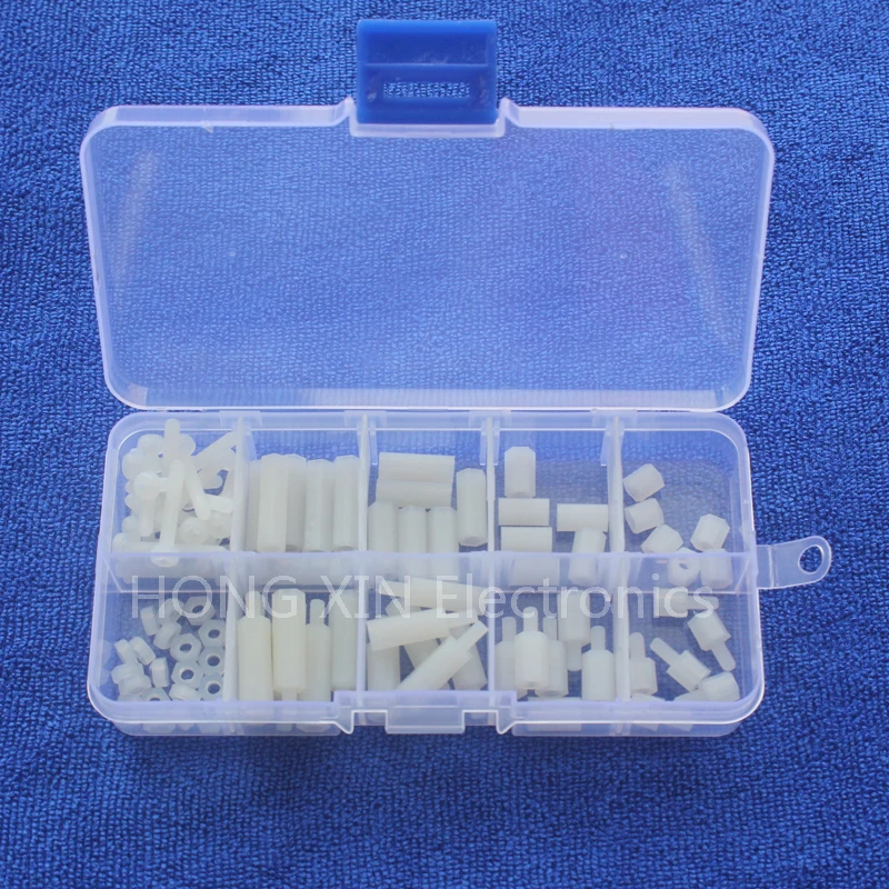 88 шт. нейлоновые шестигранные распорки M3|spacers screw nut|screw nut assortment kithex spacer |