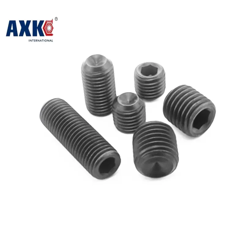 Parafuso Axk 100 шт. M2.5 Din916 M2.5x (2/2. 5/3/4) мм черная углеродистая сталь метрическая резьба Grub