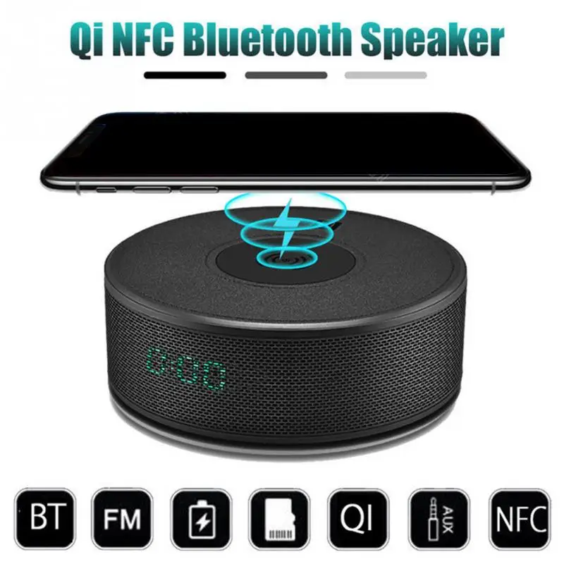 Многофункциональный беспроводной bluetooth динамик Qi портативный радио