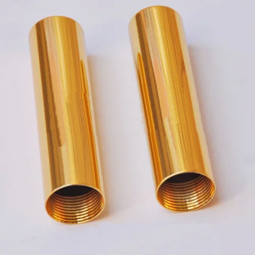 

1pcs M16 Golden hollow screw Internal tube Plating Chrome iron tubes Hollows Two ends Fine rod straight rod Table 100-500mm L