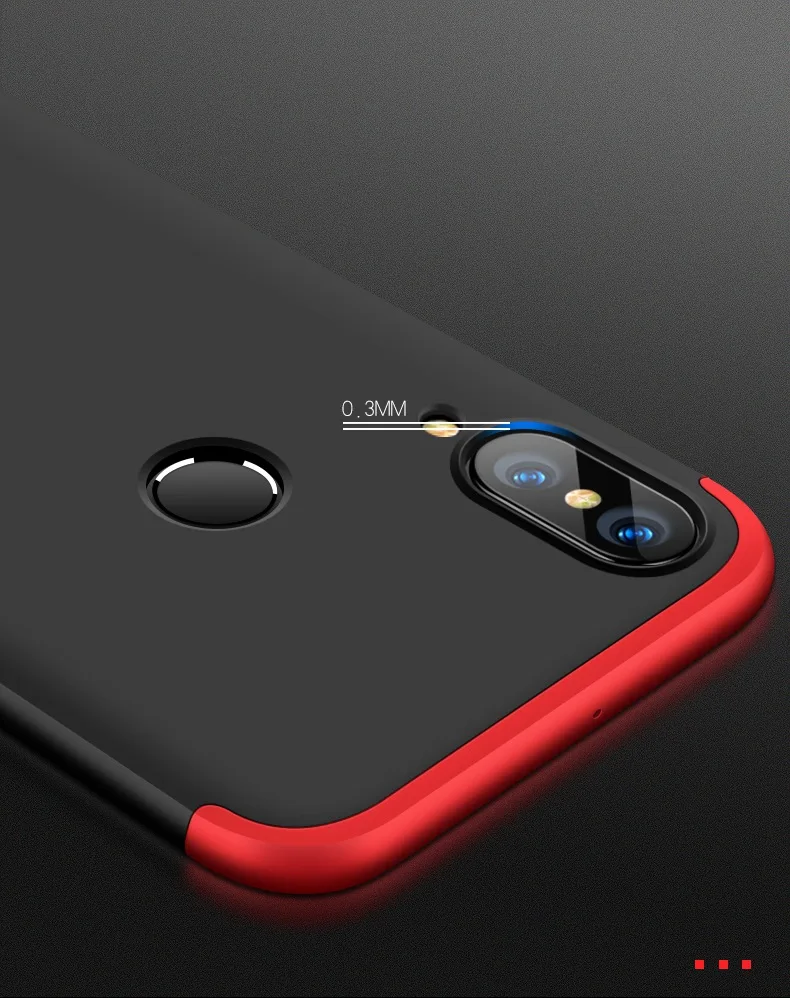 Для Huawei P20 lite случае P20 Lite твердый переплет ПК Матовая 360 полная защита бампер чехол для Huawei P20 Lite nova/3e задняя крышка