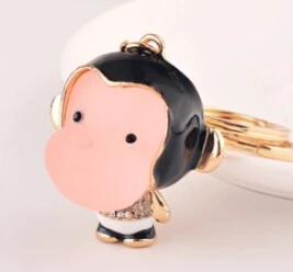 Брелок с металлической пряжкой и застежкой лобстером брелок обезьянкой