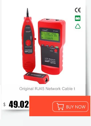 NF_8200 ЖК-тестер LAN Сетевой телефонный Кабельный тестер RJ45 Кабельный тестер Ethernet кабельный трекер NOYAFA NF-8200