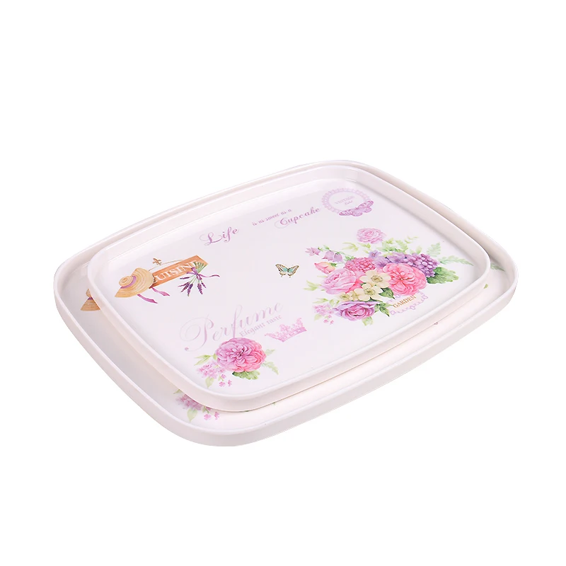 

Plastic Tray Restaurant Serving Trays For Tea/Coffee/Water Cup Plate Storage Tray for Home/Restaurant/Bar