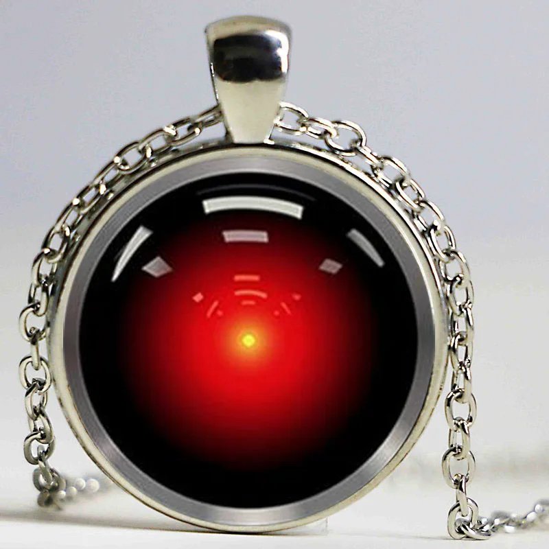 Hal 9000 космическая Одиссея вдохновленная Ожерелье Стеклянный кабошон ожерелье |