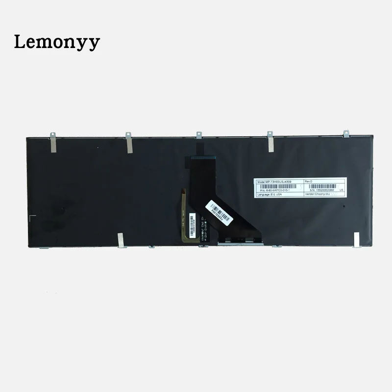 Клавиатура US для ноутбука DNS Clevo W650SRH W650 W655 W650SR W650SC R650SJ W6500 W650SJ W655SF w655sc w650sh MP-12N76SU-430 |