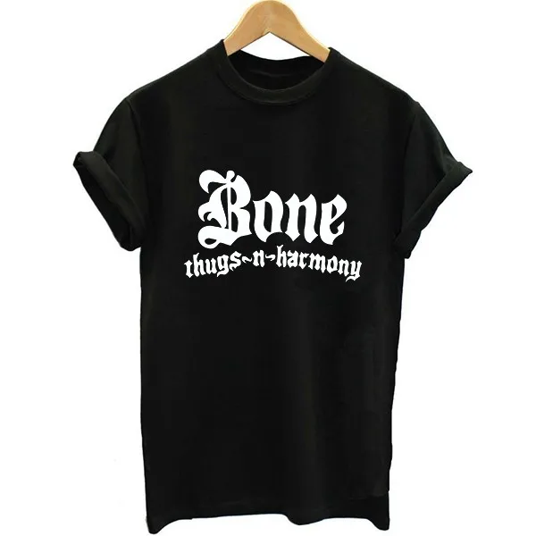 2016 Новое Прибытие КОСТИ Письмо Печати Футболка Лето Стиль Женщины сексуальные