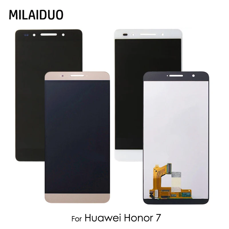 ЖК дисплей для Huawei Honor 7 сенсорный экран дигитайзер в сборе запасные части черный