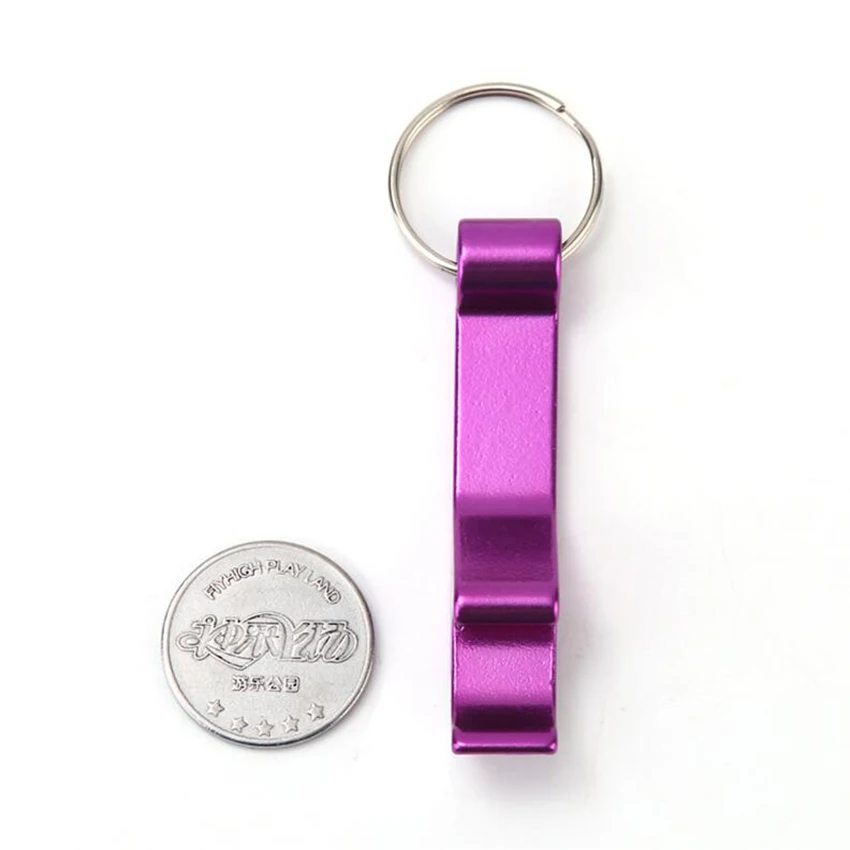 Beer Bottle Opener Keychain 1 Pocket Aluminum can Personalized Logo 11 Colors Wedding Favor Gifts | Дом и сад