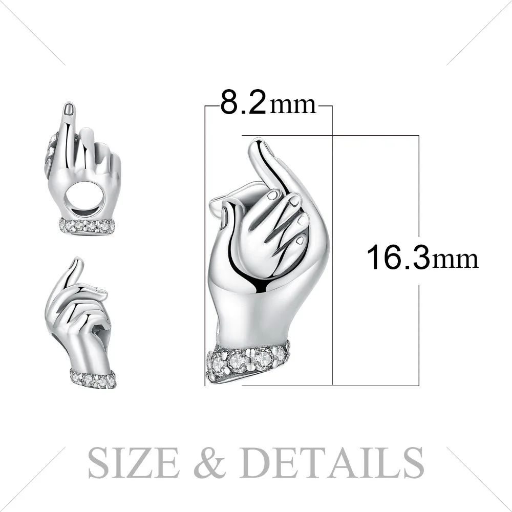 JewelryPalace 925 пробы серебро, мама и ребенок Семья любовь рукопожатие Шарм Бисер для мамочек и дочери Новая горячая распродажа