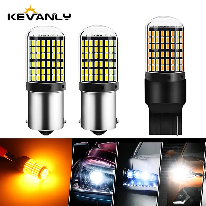 1 шт. T20 светодиодный 7440 W21W W21/5W светильник 3014 144smd CanBus 1156 BA15S P21W BAY15D BAU15S PY21W |