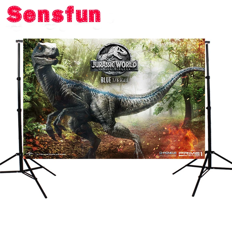 Виниловый фон для фотосъемки с изображением Юрского периода динозавра сафари