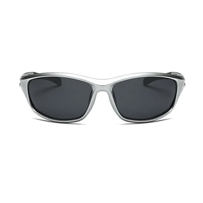 silver-frame Поляризованные спортивные мужские солнцезащитные очки дорожные велосипедные очки Горный велосипед MTB велосипед верховая езда Рыбалка Спортивное Вождение на открытом воздухе - Цвет: silver-frame