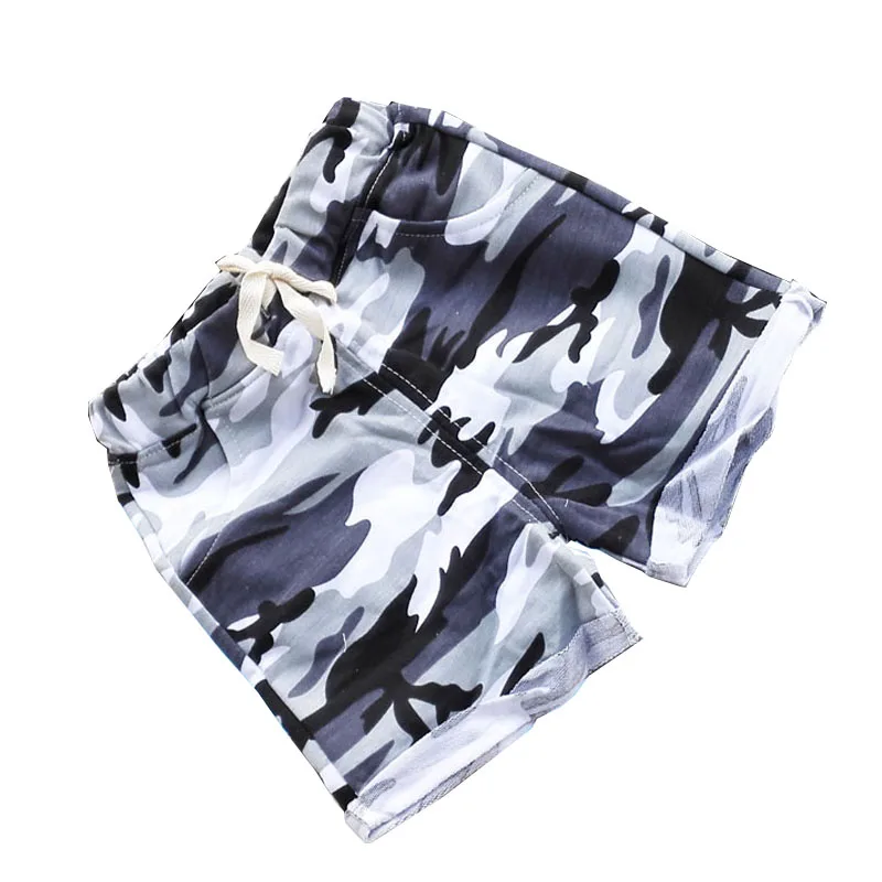 Брюки для мальчиков камуфляжные хлопковые детская одежда летние штаны маленьких