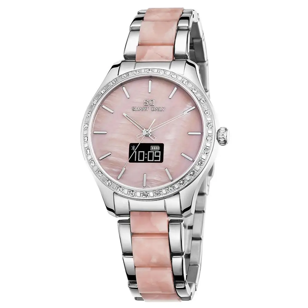 Леди Смарт часы браслет с Bluetooth оболочки Стразы для смартфонов|Мужские