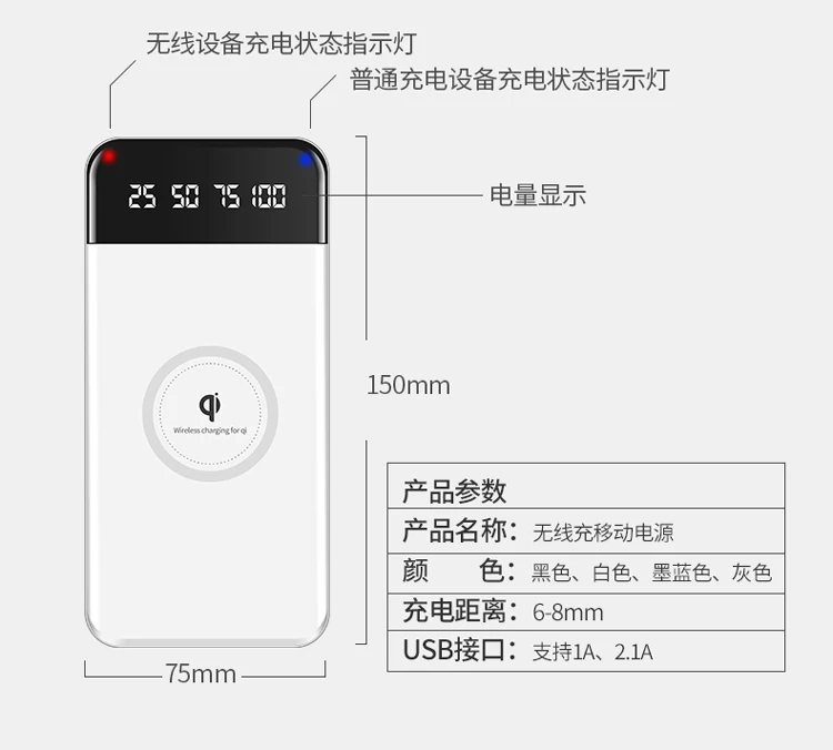 Wireless Charging Treasure Mobile Power Module PCBA Coil Circuit Board QI General Android Apple Modified ST Scheme | Бытовая техника